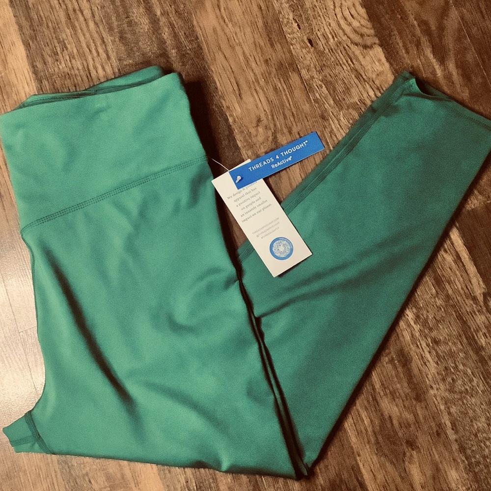 NWT THREADS 4 THOUGHT ReActive Leggings in‎ emerald green